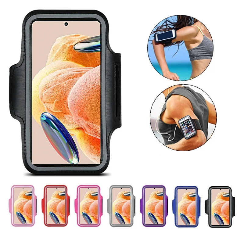 

держатель для телефона на руку для бега, сумка чехол для бега на руку для телефона для Redmi Note 12 Pro 11 10 9 8 Pro 12S 11S 10S 9S Redmi 12 12C