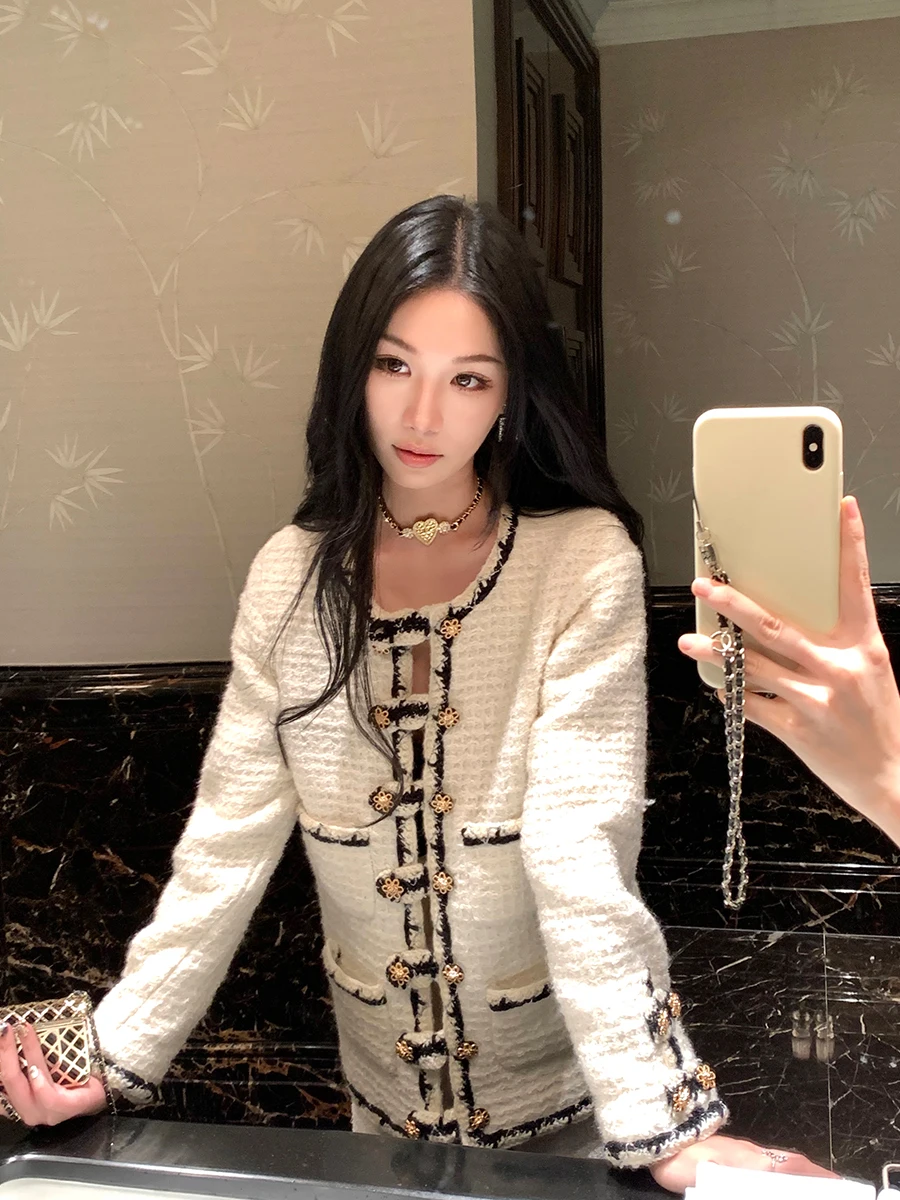 

Коллекционная серия Boamarket: Женская повседневная свободная верхняя одежда из высококачественного полиэстера и шерсти, осенние новинки