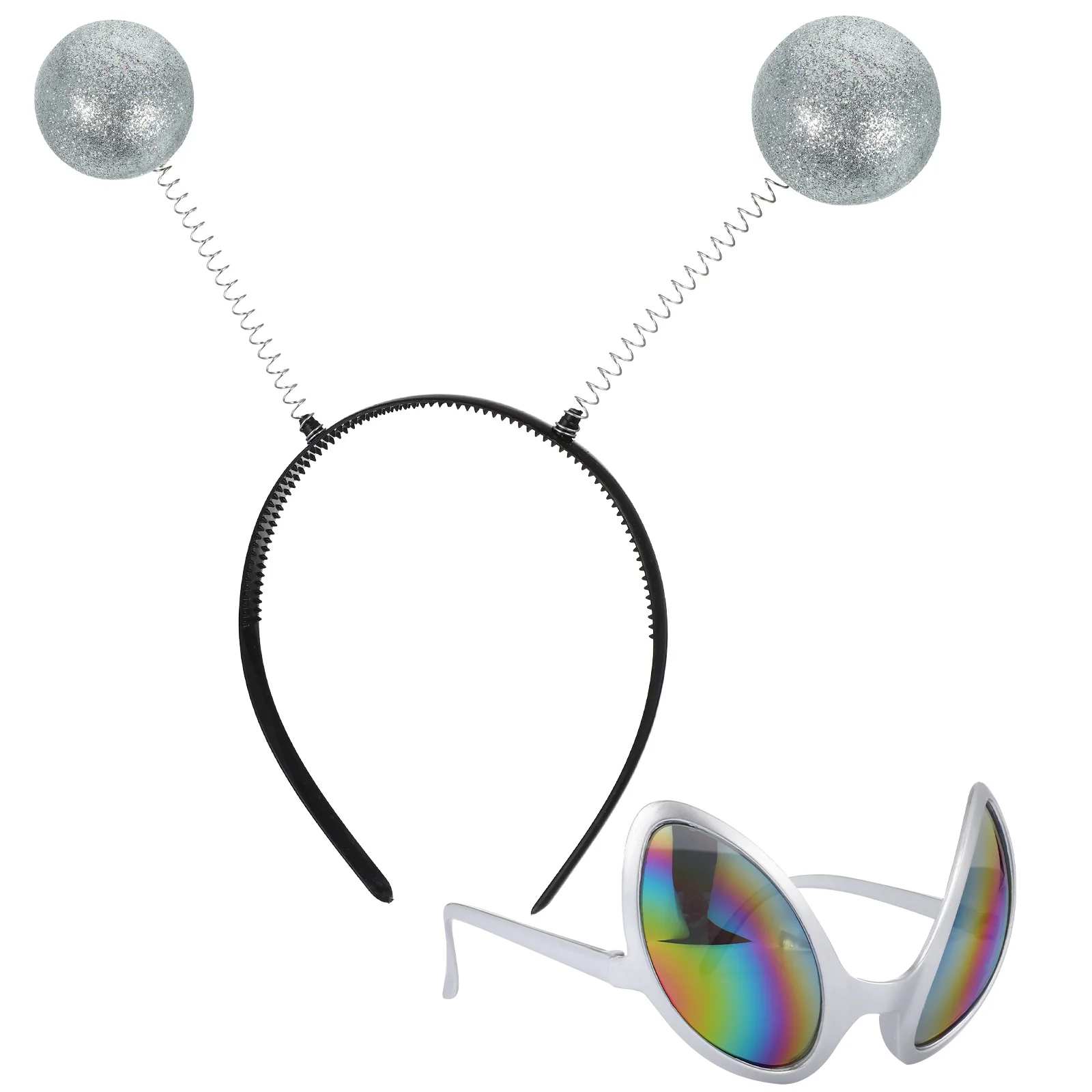 

2Pcs Festival Hair Hoop Creative Saucer Man Design Decor Perfect for Performances Parties Photography Fashion Hair Accessories