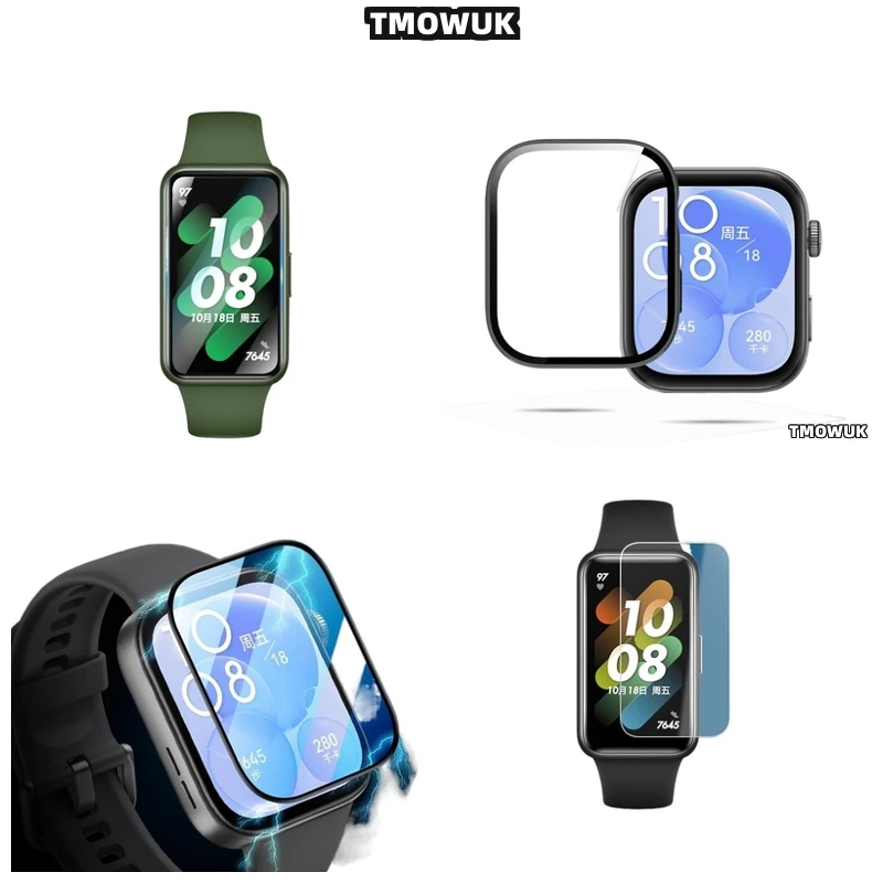 

For Huawei Band 6 7 8 9 10 B6 B7 Watch D2 Fit 3 4 Pro Special Edition - Easy - Peel Soft Flexible Screen Protective Film 3D Curv