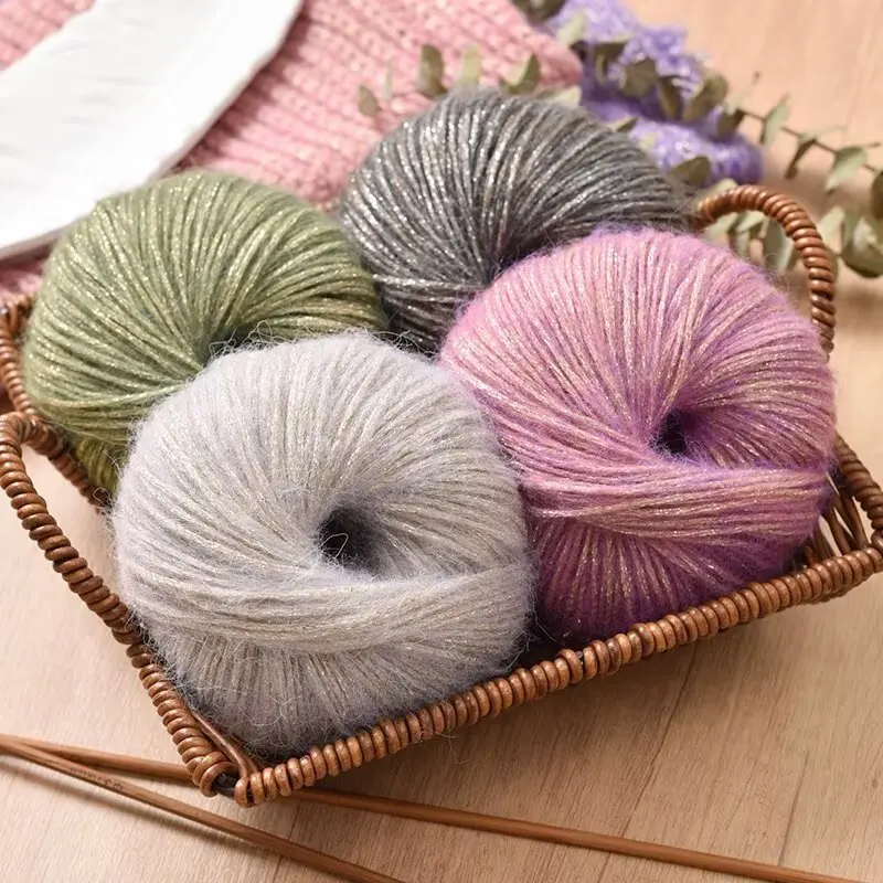 25g/Ball Soft Cotton Yarn DIY Crochet Hand Knitting Yarn Segment Dyed Wool Yarn For Baby Sweater Hat Scarf