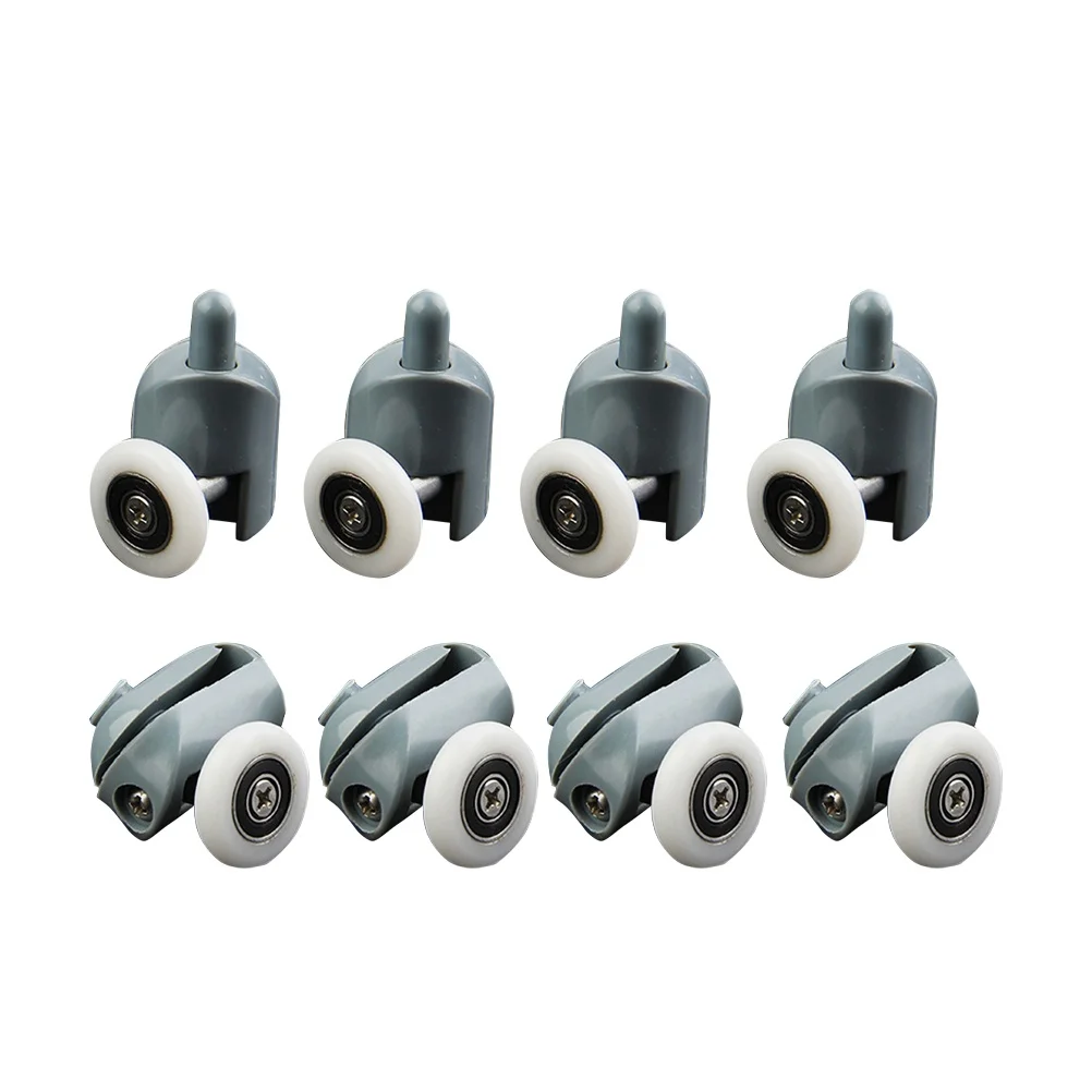 

12pcs Shower Door Bathroom Pulley Accessories Single Wheel Sliding Rollers Replacement for Glass Enclosures Steam Cabins