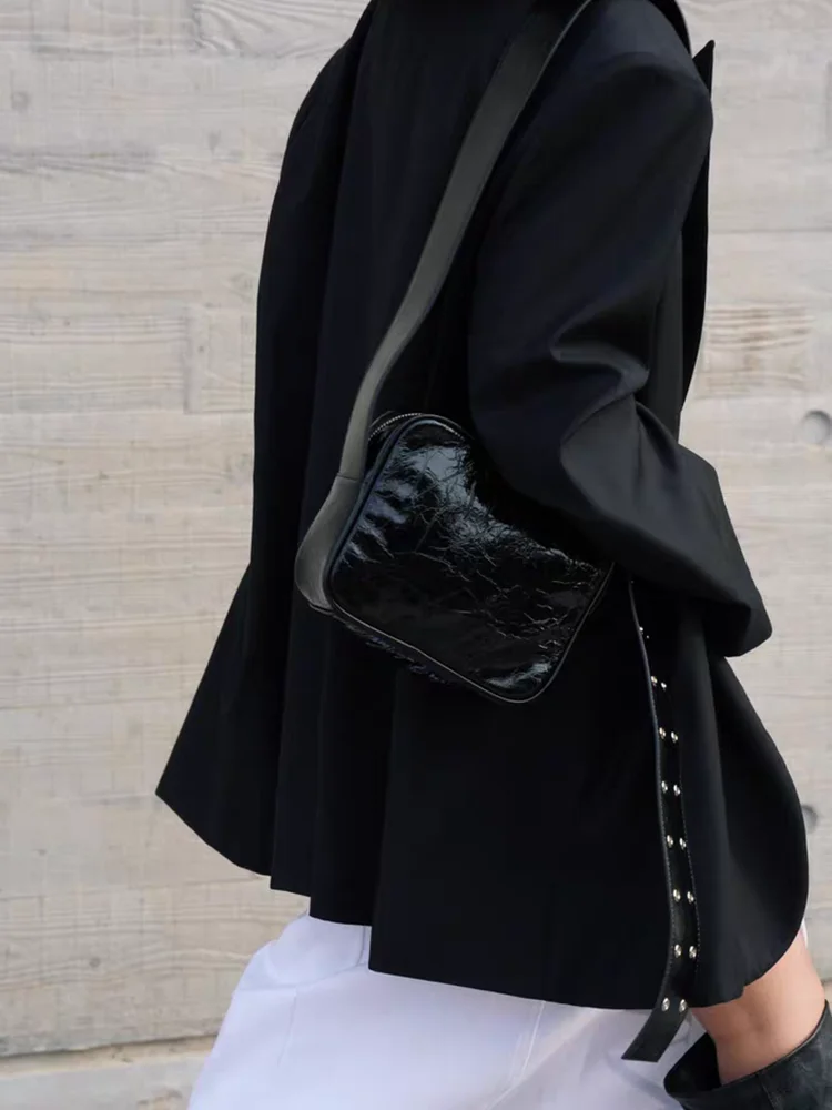 

Модная уникальная женская сумка в стиле ретро, сумка из натуральной кожи, женская сумка через плечо, сумка-тоут из натуральной кожи, маленькая квадратная сумка