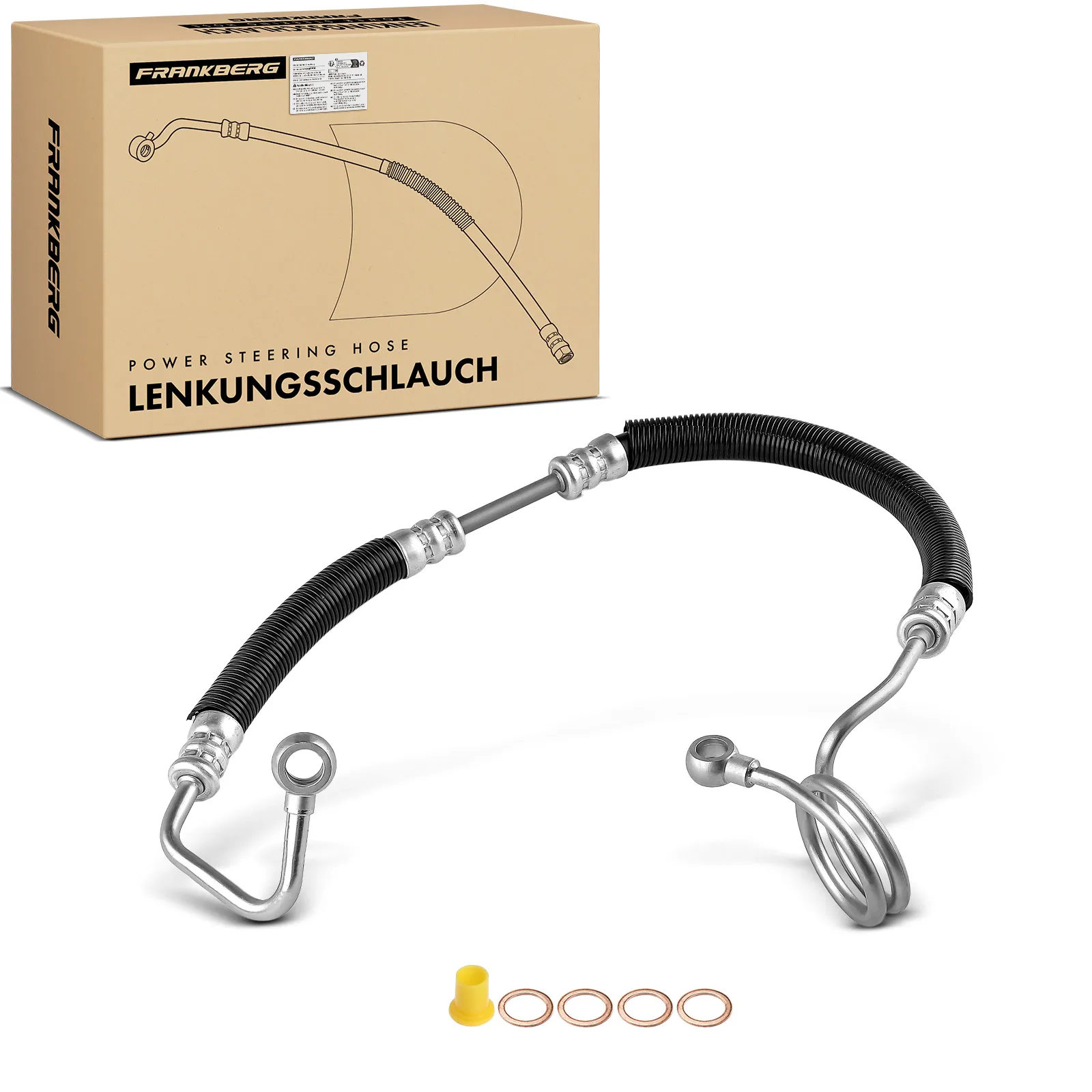 Frankberg 1x Servolenkung Schlauch für Audi A8 4D2 4D8 A6 Avant 4A C4 3.7L 4.2L 1994-2002 4D1422893AF 4D1422893H 3405664 58709