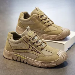 Men's Hiking Shoes Suede Leather Outdoor Shoes Wear-resistant Men Trekking Walking Hunting Tactical Sneakers zapatos