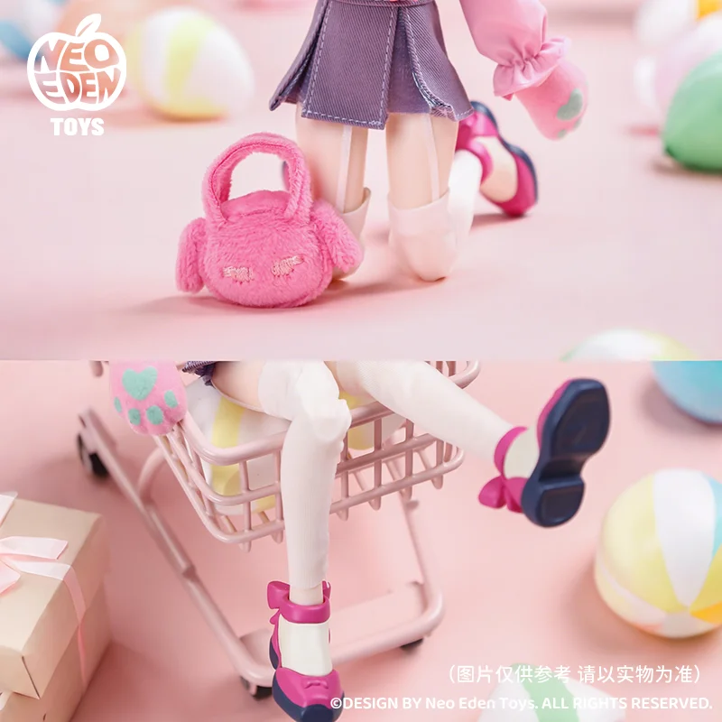 Em estoque cartão de suspensão eve lynna-coelho fofo mjd bonecas figuras ornamentos periféricos boneca de ação coleção de presente