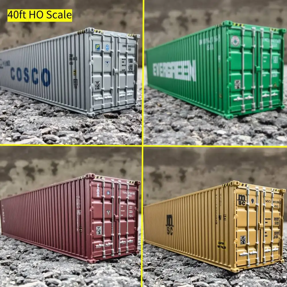 

Распродажа 1:87, 40-футовый контейнер для железнодорожного поезда, HO, АБС-пластик, транспортировочный контейнер для изготовления моделей своими руками/песочного стола, пейзажа/коллекции, 1 шт.