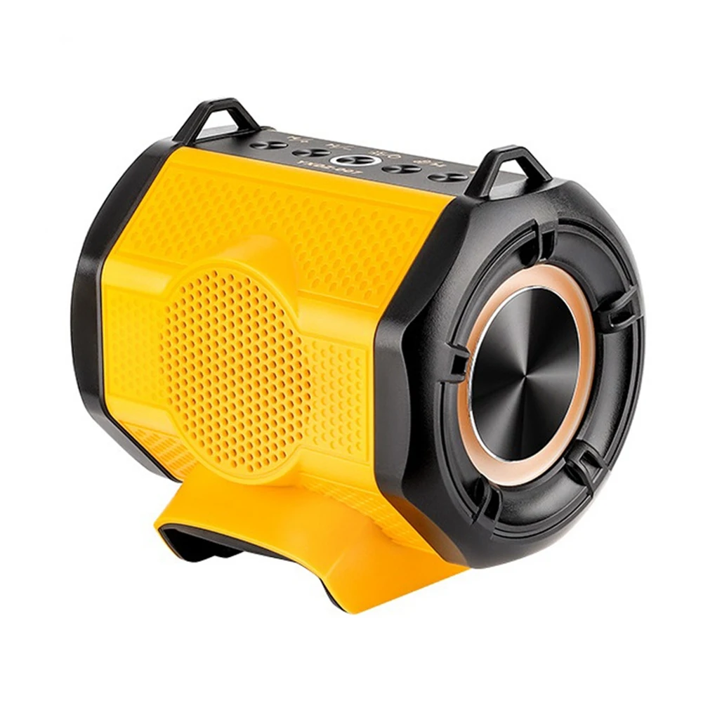 Cordless Bluetooth Wireless Portable Speaker for Dewalt 18V Battery with TWS Pairing Function, Dual USB Port, RGB Light