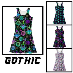 Gothic Y2K Ladies Ribbon Mini Dress Lace Up Strap Pure Streetwear Party Club Elegant Skinny Halloween Backless Strapless Sexy