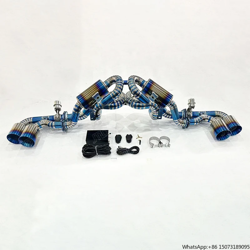 

For F430 4.3 V8 Professional Titanium Sport Exhaust System Direct Bolt-On for Improved Throttle Response Aggressive