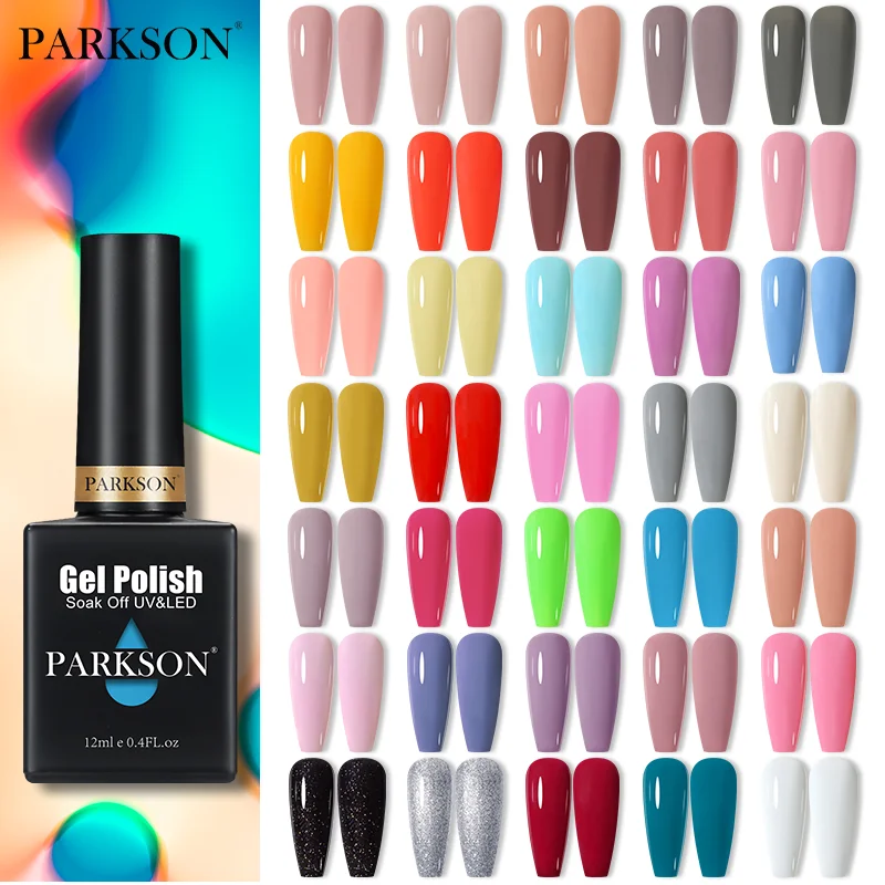 

Parkson Gel Polish 12ml Gel UV LED Semi Permanent Gel Nail Polish Glass Bottle Vernis Varnsih Soak Off Nail Art All For Manicure