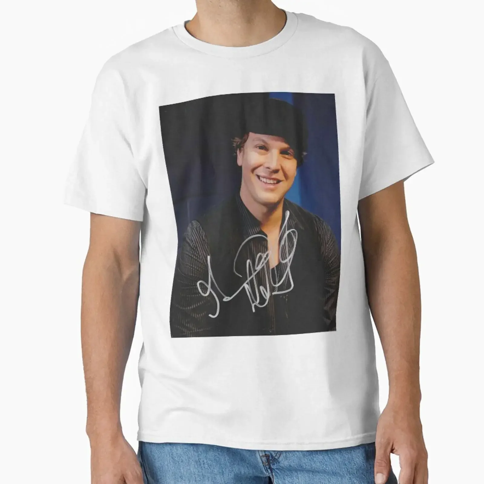 Gavin Degraw Autograph Classic T Shirt vintage Washed streetwear Top For Everyday Wear Versatile Unisex Stylish graphic homme