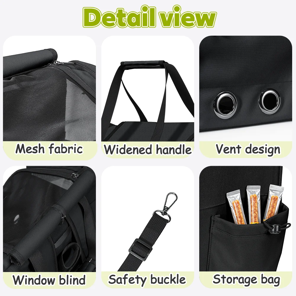NEWBOLER Brompton Faltfahrrad Haustiertasche Tragetasche Tragbare Fahrrad-Vordertasche Faltbare Outdoor-Reisetasche für Katzen und Hunde – Detail 21