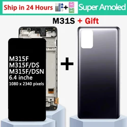 Super AMOLED For Samsung M31s LCD M317 M317F M317F/DS Display Touch Screen Digitizer Assembly M31S Display Repair Par