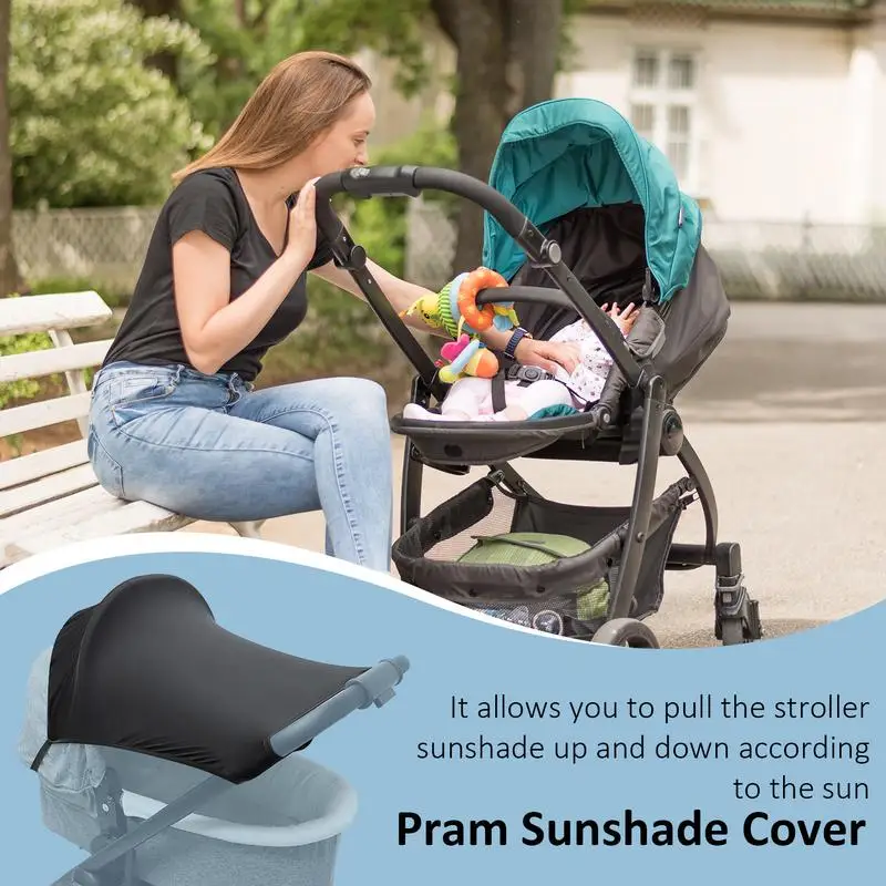 Rainproof Stroller Accessories Sunshade Rainproof Pushchair Waterproof Stroller Sunshade Cover For Car Seats Pram Stroller