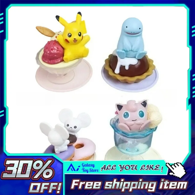 

3.5-5cm Pokémon Blind Box Series 4 Sweet Ice Cream Collection Pikachu Jigglypuff Figurine Christmas Birthday New Year Gift Anime