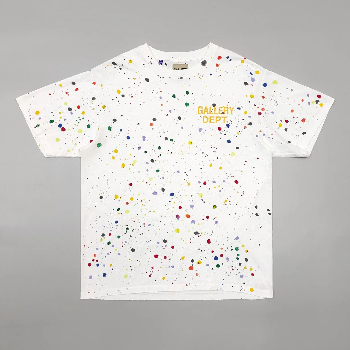 Gallery Dept Ink Sprinkle Letter Print Short Sleeve T-Shirt