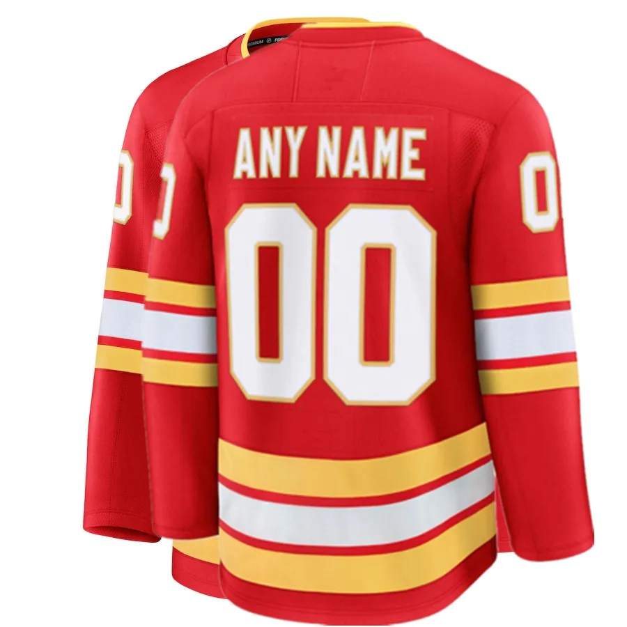 Famous brand Calgary Ice hockey jerseys with embroidered men women youth customized #91 KADRI #52 WEEGAR #10 HUBERDEAU