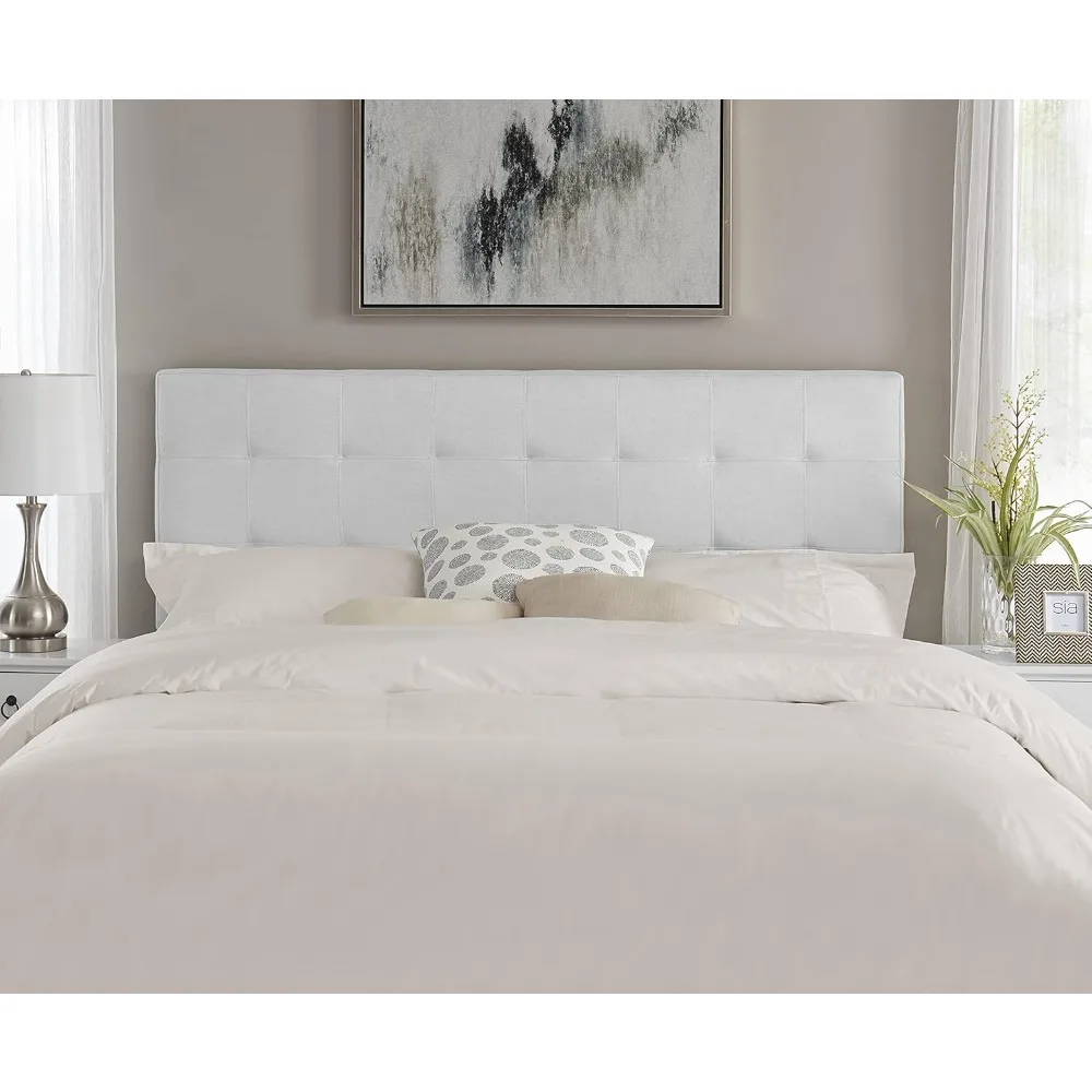 

Jessenia Full headboard only, Height Adjustable Full Size Bed Headboard, Square Tufted Headboard with 12 Positions, Metal Legs,