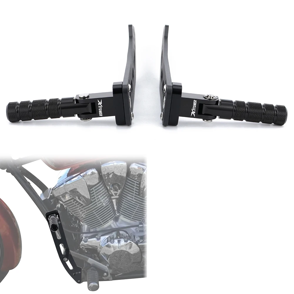 

Adjustable Highway Peg Mounts For Honda VT13CX VT1300CX Fury Fury 1300 2010-2024 Motorcycle Foldable Rider Foot Peg Footrest Kit