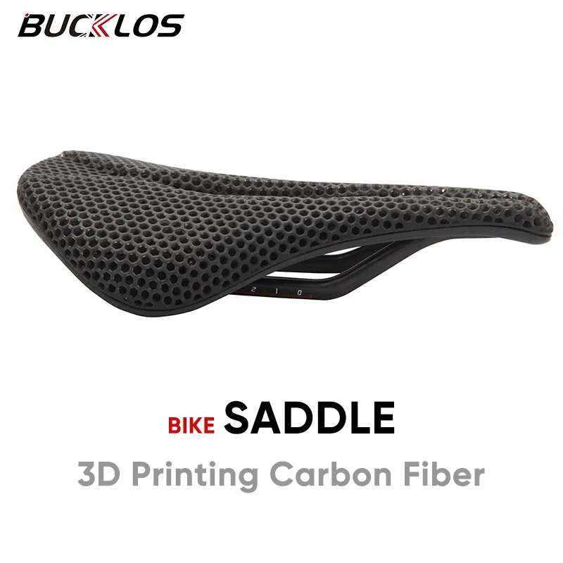 

BUCKLOS 3D Saddle Carbon Fiber Bicycle Seat 3D Printing Mtb Bike Seat for Bicycle Ultralight Breathable Cycling Bicycle Saddles