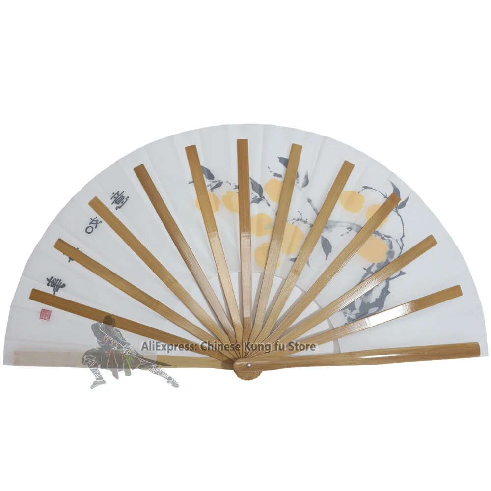 High Quality Bamboo Chinese Kung fu Fan Wushu Martial arts Tai Chi Fans Beautiful