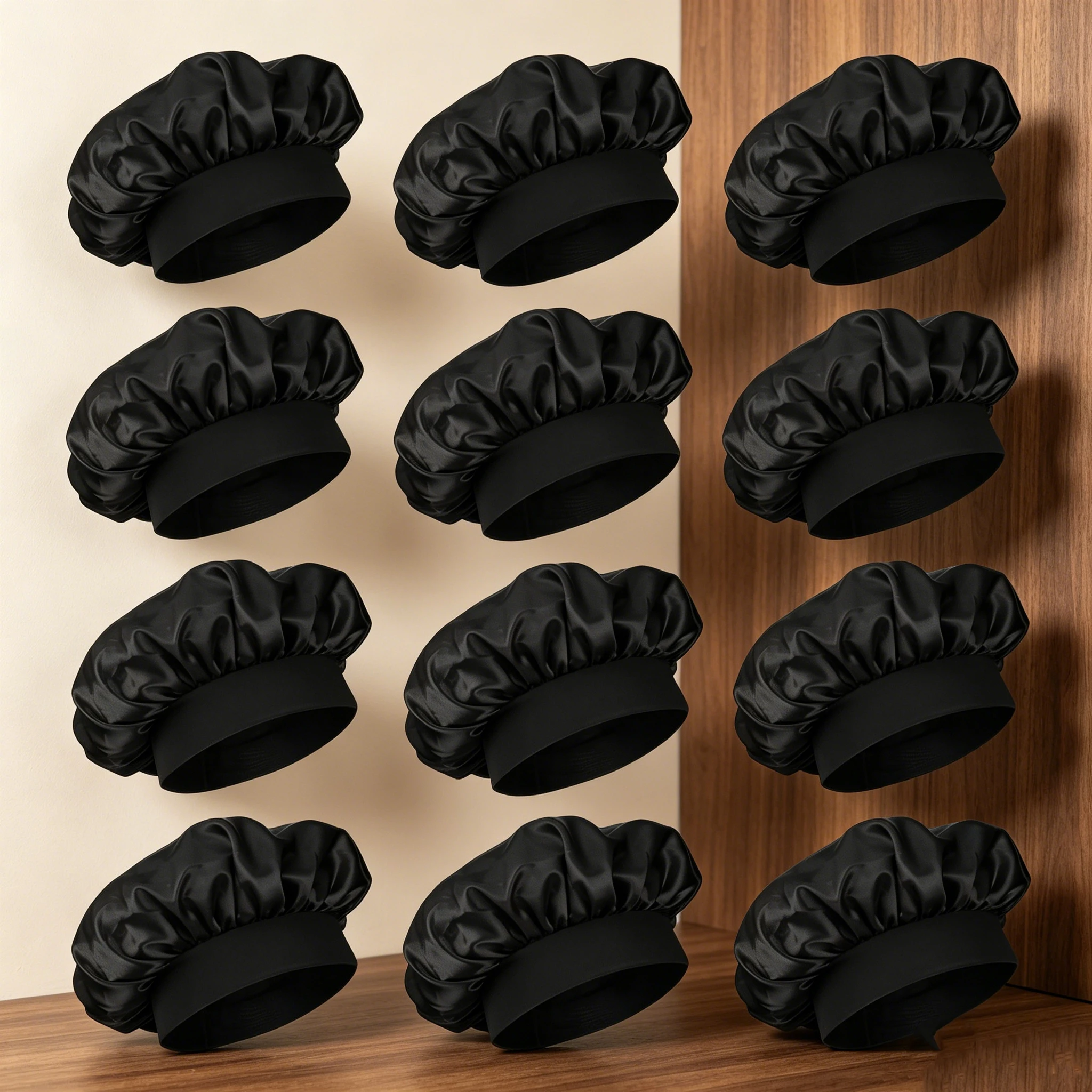 Набор из 12 атласных шапочек д – обзор и цена Satin Hair Bonnet