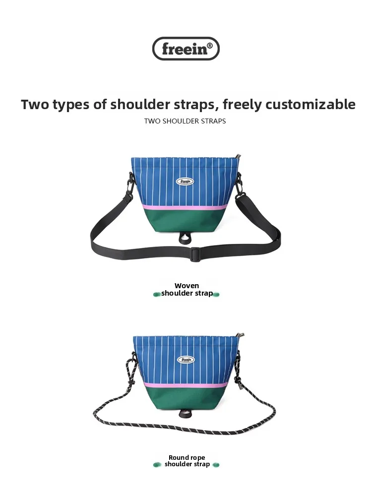 

Freein Original Casual Large Capacity Printed Tofu Crossbody Bag Mobile Phone Bag Outdoor Fashionable Oxford Cloth Youth Dail...
