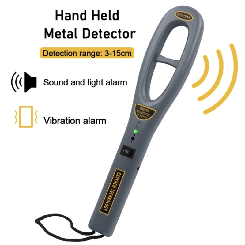 Highly Sensitive Hand-Held Metal Detector Gold Metal Finder Security Scanner