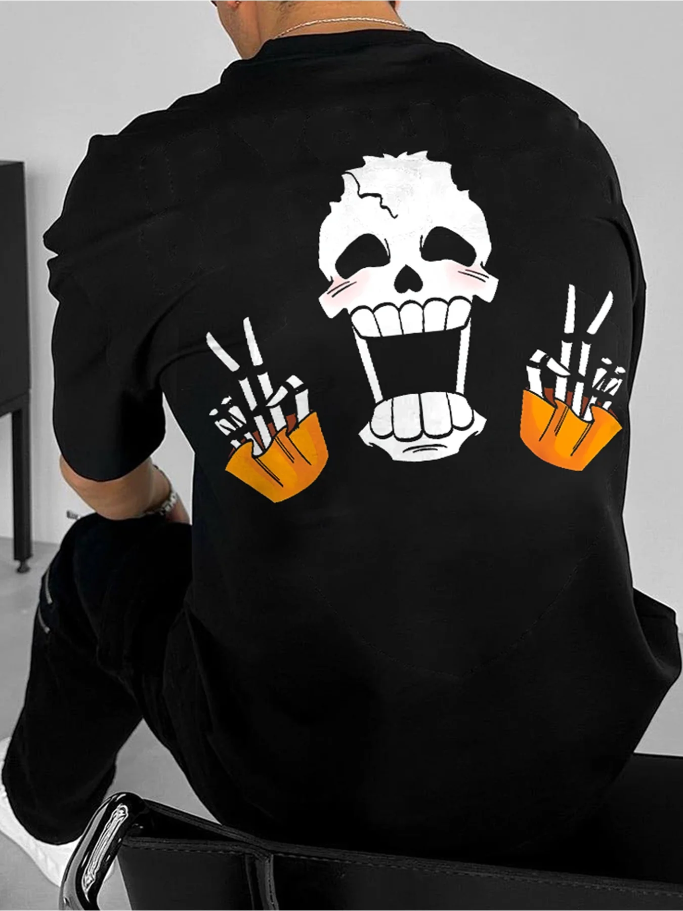 

Летняя футболка в стиле аниме Talk Thief King Brooke Harajuku, мужская хлопковая футболка для фитнеса в стиле ретро, свободная женская повседневная футболка большого размера с коротким рукавом