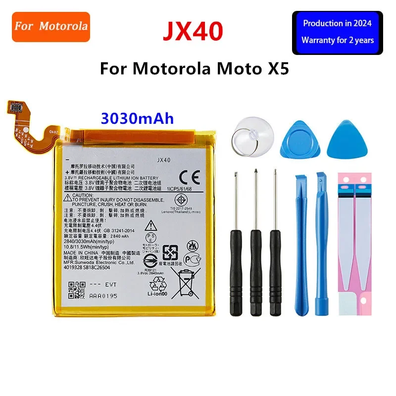 Battery HX40 JX40 For Motorola Moto X4 XT1900-1 XT1900-2 XT1900-3 XT1900-4 XT1900-5 XT1900-6 XT1900-7 X5 Phone Batteries+Tools