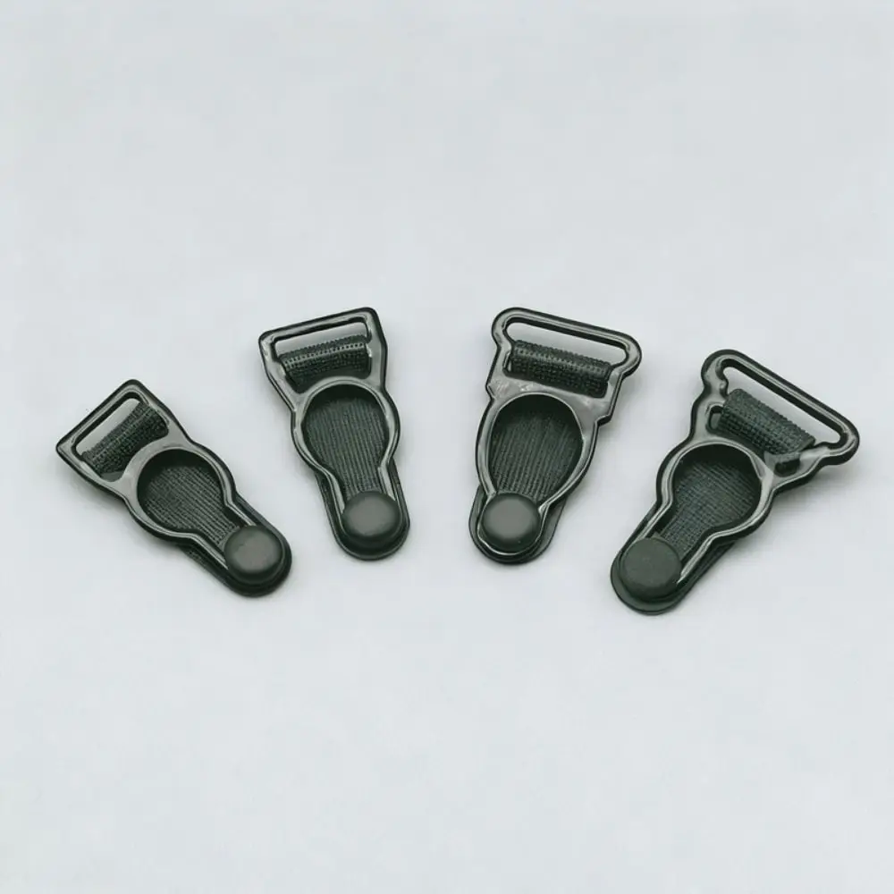 10pcs 10mm/12mm/18mm Corset Leg Garter Belt Clip Nylon Black White Red Hosiery Stocking Grips Lightweight Suspender Ends Hooks
