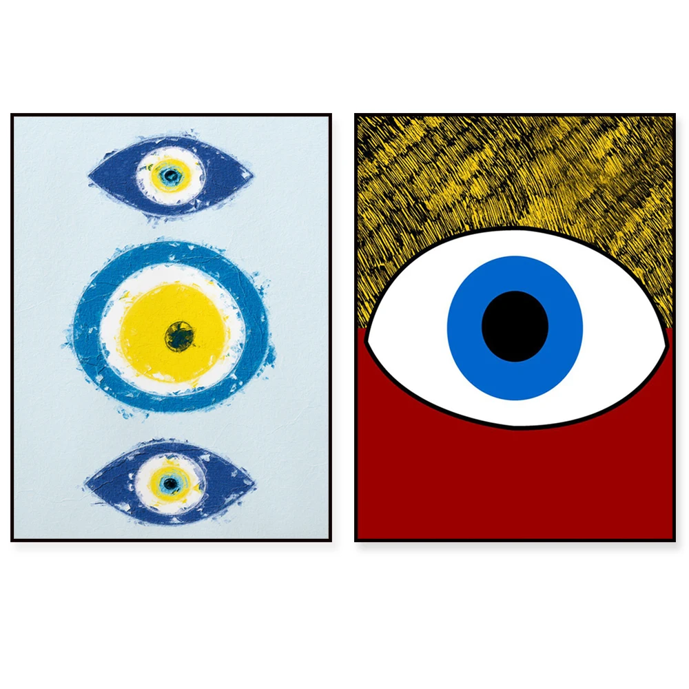The All Seeing Eye - Psychedelic Print - Surreal Landscape - Evil Eye Print - Spiritual Poster - Third Eye Chakra -Wall Art