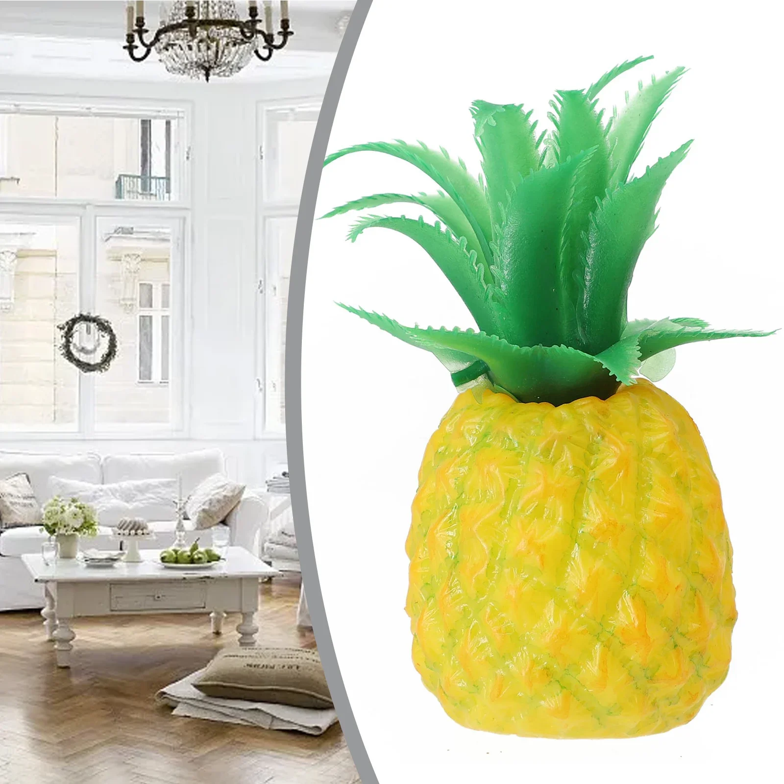 High Simulation Plastic Fruit Fake Pineapple Photo Props Artificial Pineapple Fruit Shop Display Model Decor Home Decoration