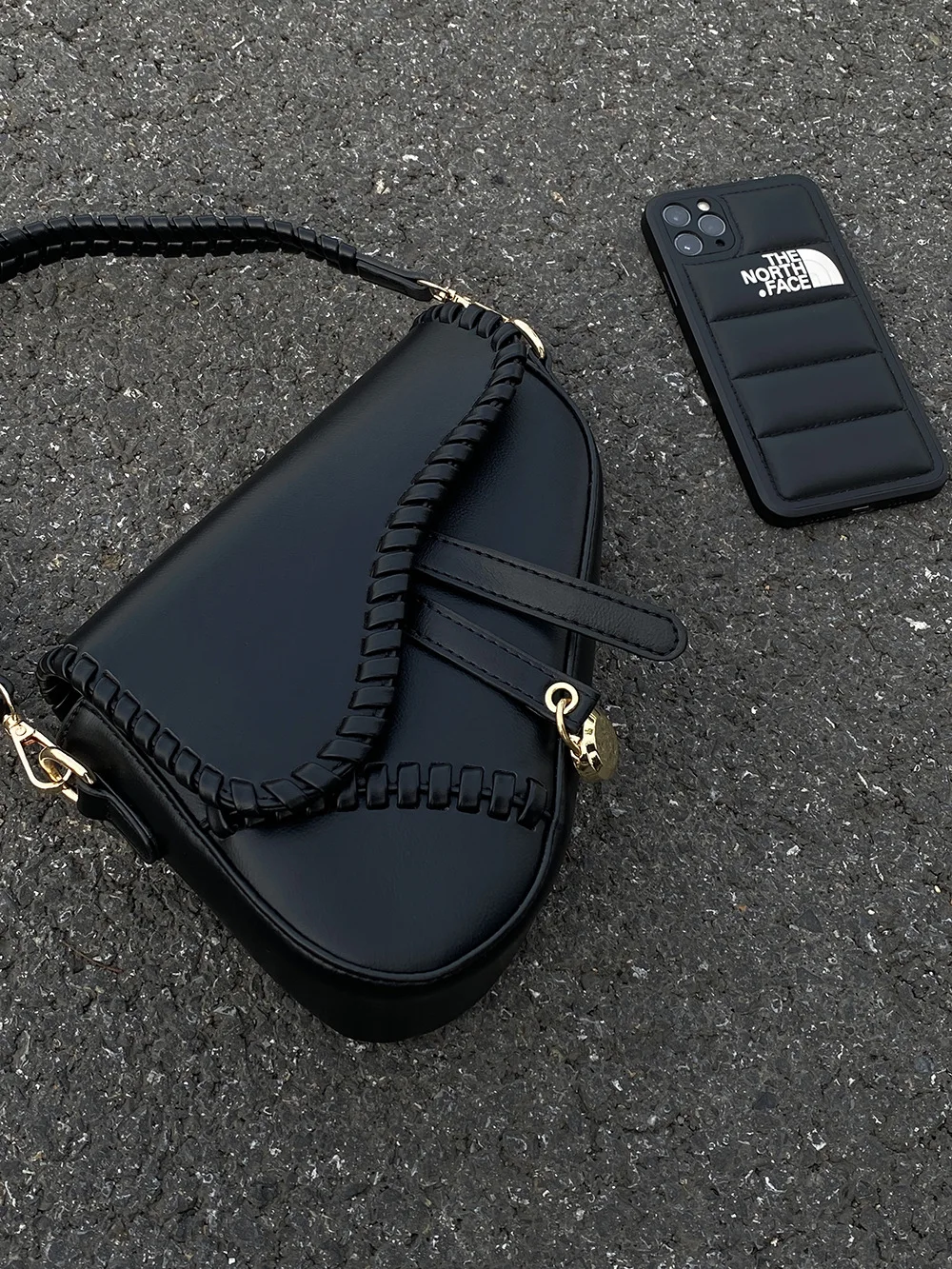 Niche Black Underarm Saddle Bag Female Handheld Diagonal Cross Bag Ny Kawaii Mini Purse Gg Designer Bags In Luxury Handbags