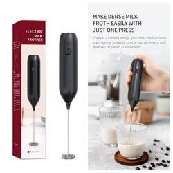 Electric Milk Frother, Electric Egg Beater, Handheld Frother, Coffee Drinks, Egg Beater, Cappuccino Mini Frother