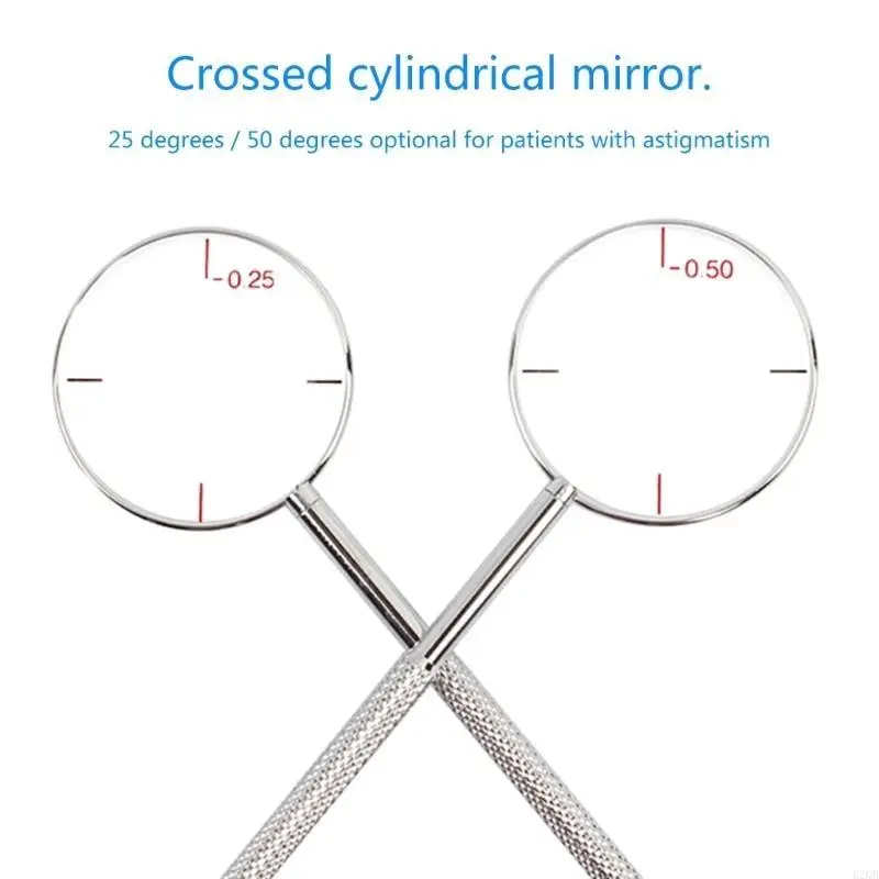 Diopters Optical Instruments Diopters Easy Operation Durable- 2-Piece Round Optical Cylinder Lens Tool Set
