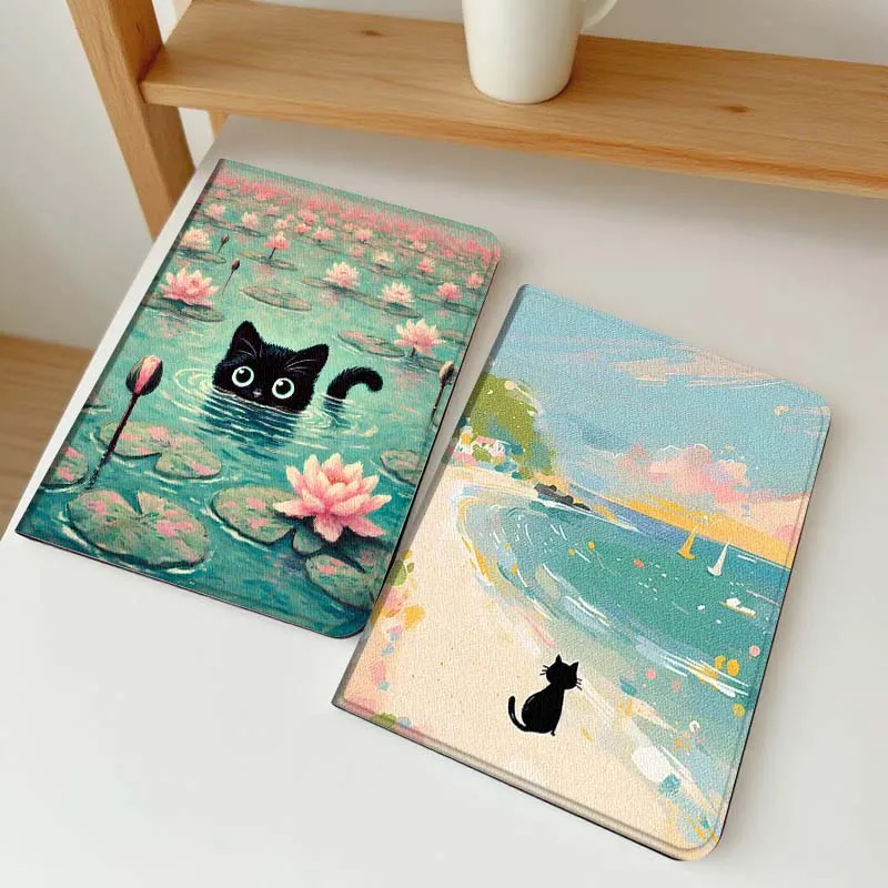 

Cute Cat Art Popular Gift For Samsung Galaxy Tab A7 A A8 A9 A11 S6 S11 10.1 10.4 10.5 Inch Lite PLus Soft Tablet Case