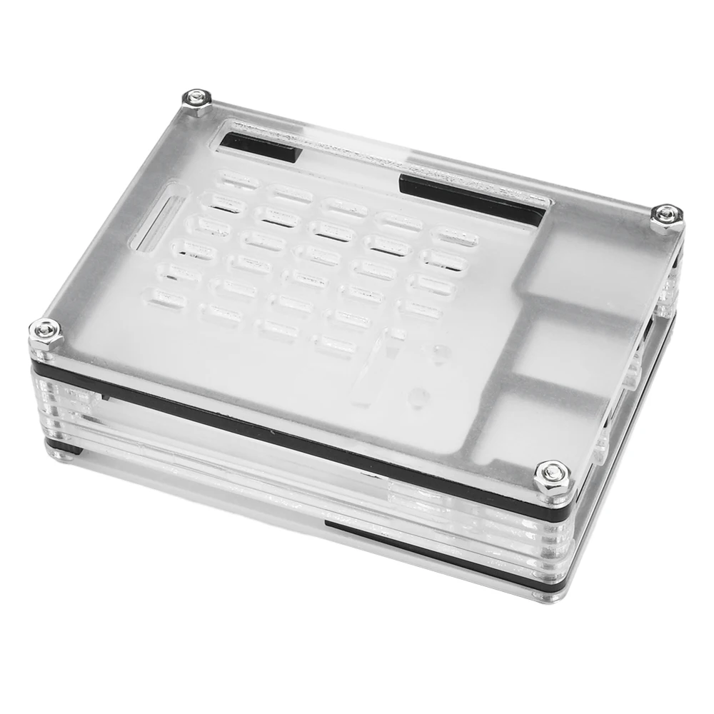 Funda protectora de acrílico transparente de 9 capas para Raspberry Pi 5