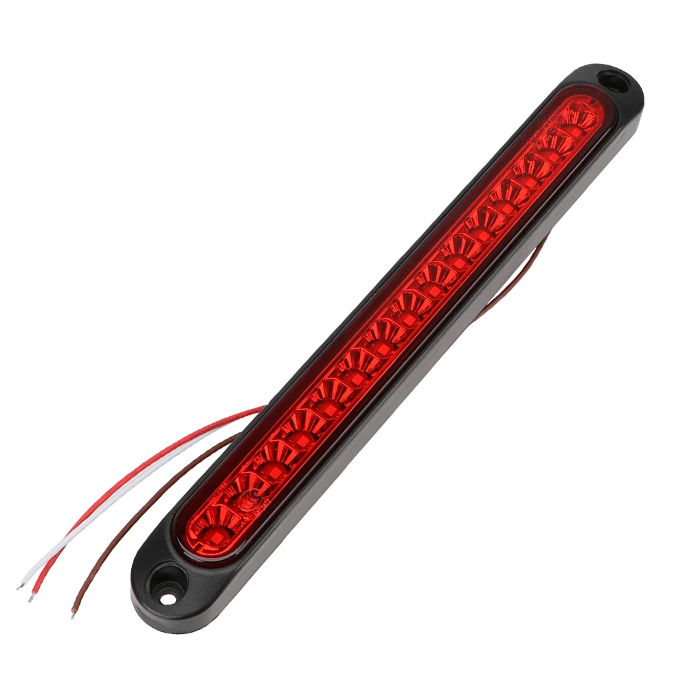Turn Signal Lamps Rear Brake Lamp for Truck Trailer Lorry Bus Brake Light Warning Tail Light 15LED Light Strip Car Lights