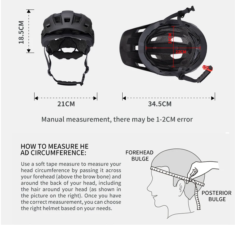 SEEKER Outdoor Downhill Mountainbike-Helm, einteiliger Mountainbike-Helm, ultraleicht, geeignet für Rennen und Touren. – Detail 4