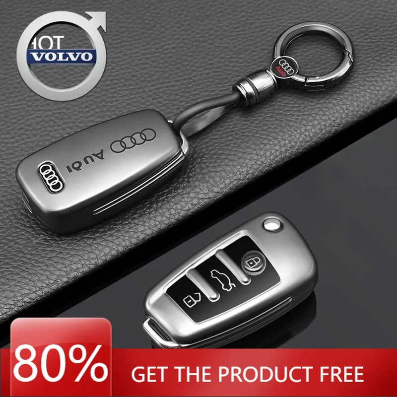 

Emblems 2026 New For Volvo New Soft TPU Car Flip Key Case Cover Protection Shell Fob for Audi A1 A3 A6 A6L Q2 Q3 Q7 TTS R8 S6 RS