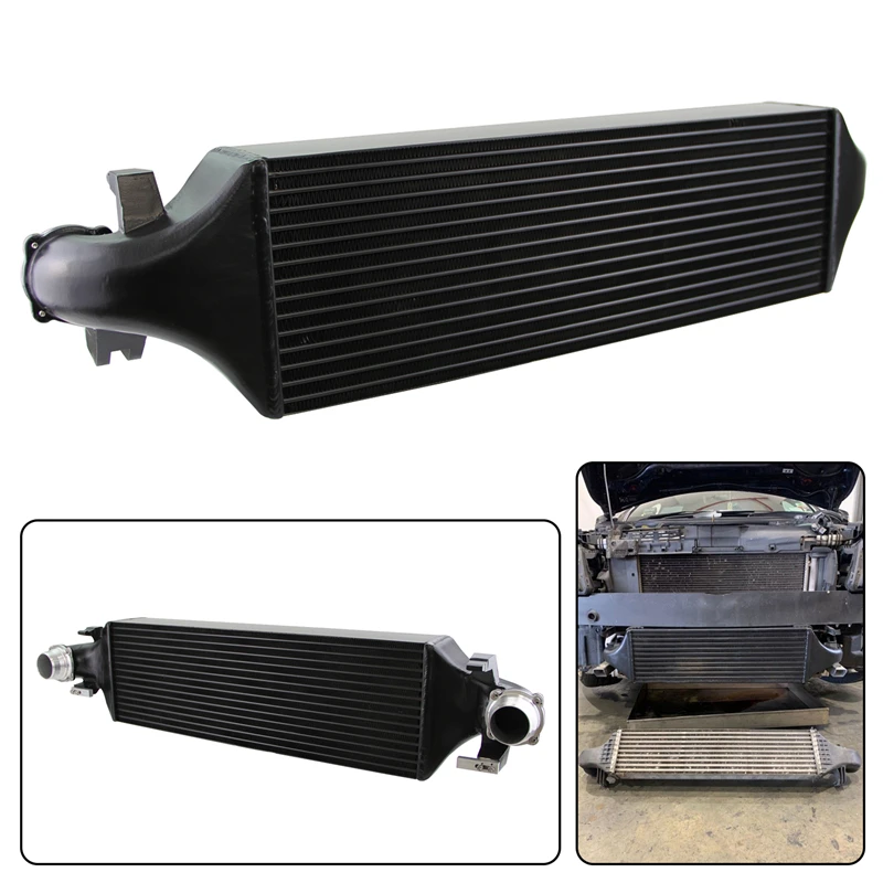 Aluminum Competition EVO1 Intercooler Kit Fits For Mercedes Benz (CL)A-B-class W176 C117 W242 Black