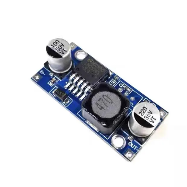 DC-DC Step-down Power Module, 3A Adjustable Buck Module, LM2596 Voltage Regulator, 24V to 12V/5V/3V, MOQ: 50 pcs