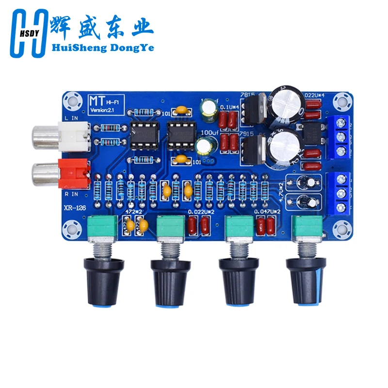 Preamplificador estéreo XH-M164 NE5532, placa de tono, módulo amplificador de Audio de 4 canales, circuito de Control de 4 canales, preamplificador