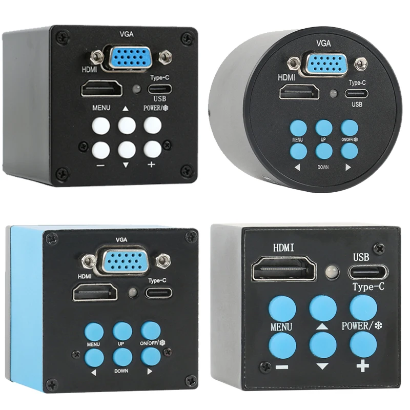 

Цифровой видеомикроскоп 1080P HDMI VGA Type-C с C-креплением, промышленная инспекционная камера 1080P для пайки и ремонта электроники и телефонов