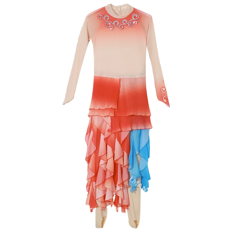 Sukienka Yunboli Koi do tańca skaczącego, strój dla dzieci na występy, karp skaczący przez bramę smoczą, piszczące rybki, radosny taniec i śpiew.