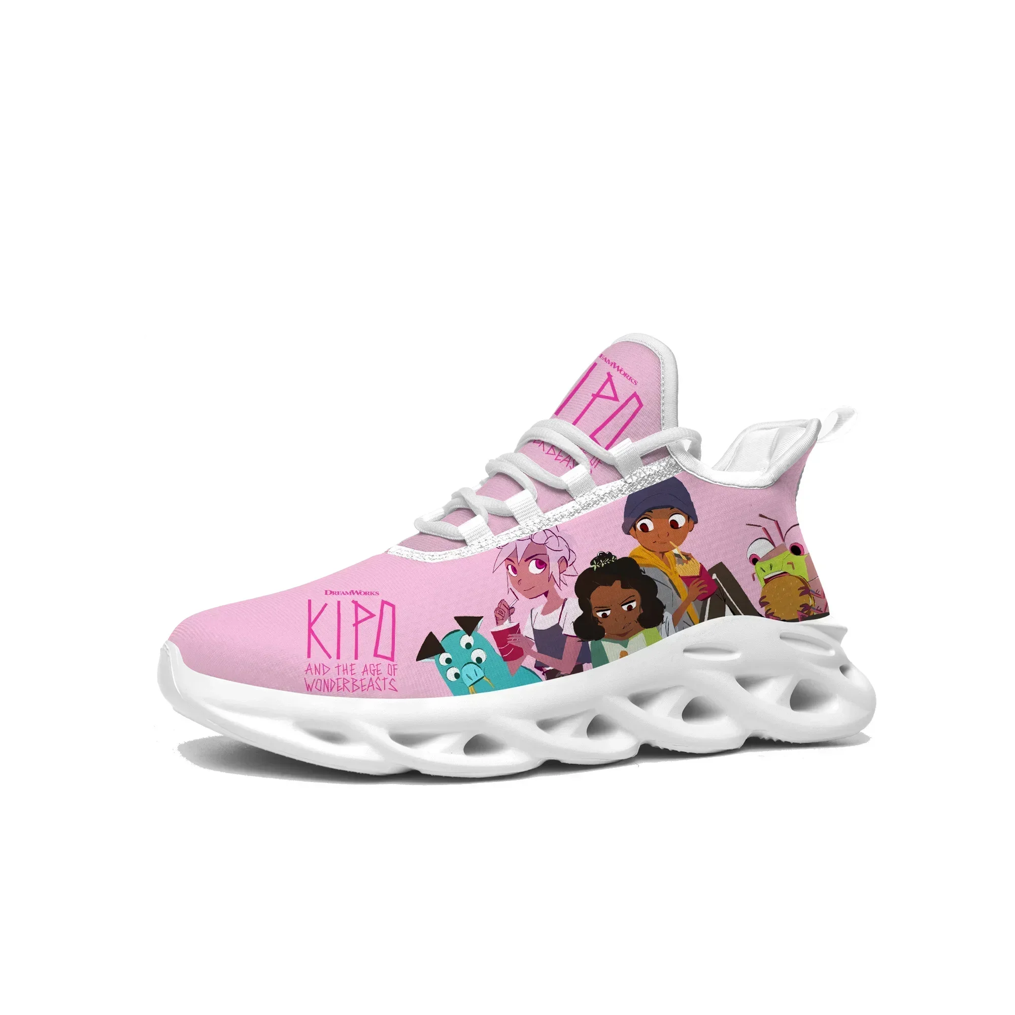 

Кроссовки Kipo And The Age Of Wonderbeasts, спортивная обувь для взрослых и подростков, высококачественная сетчатая обувь на шнуровке, изготовленная на заказ.