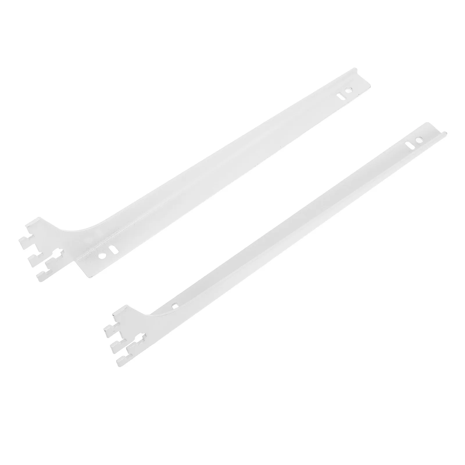 2 pcs Support Bracket Shelf Brackets Heavy Duty Wall Halloween Christmas New Year Closet Rod Bracket Closet Rod Brackets White