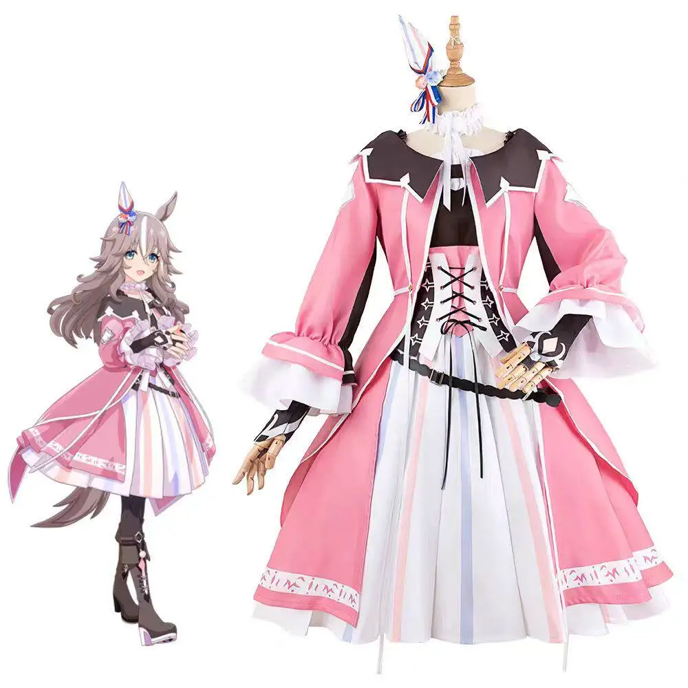 Game Pretty Derby Wonder Acute Cosplay Costume Umamusume Butterfly Sting Cosplay Costume Wig Shoes For Hallowmas Party Adult
